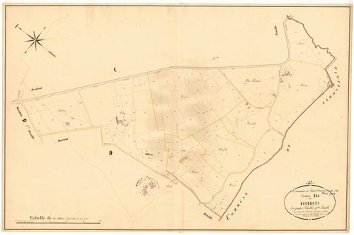 Plan napoléonien, atlas-D4 Bourruts, Saint-Vincent-de-Lamontjoie