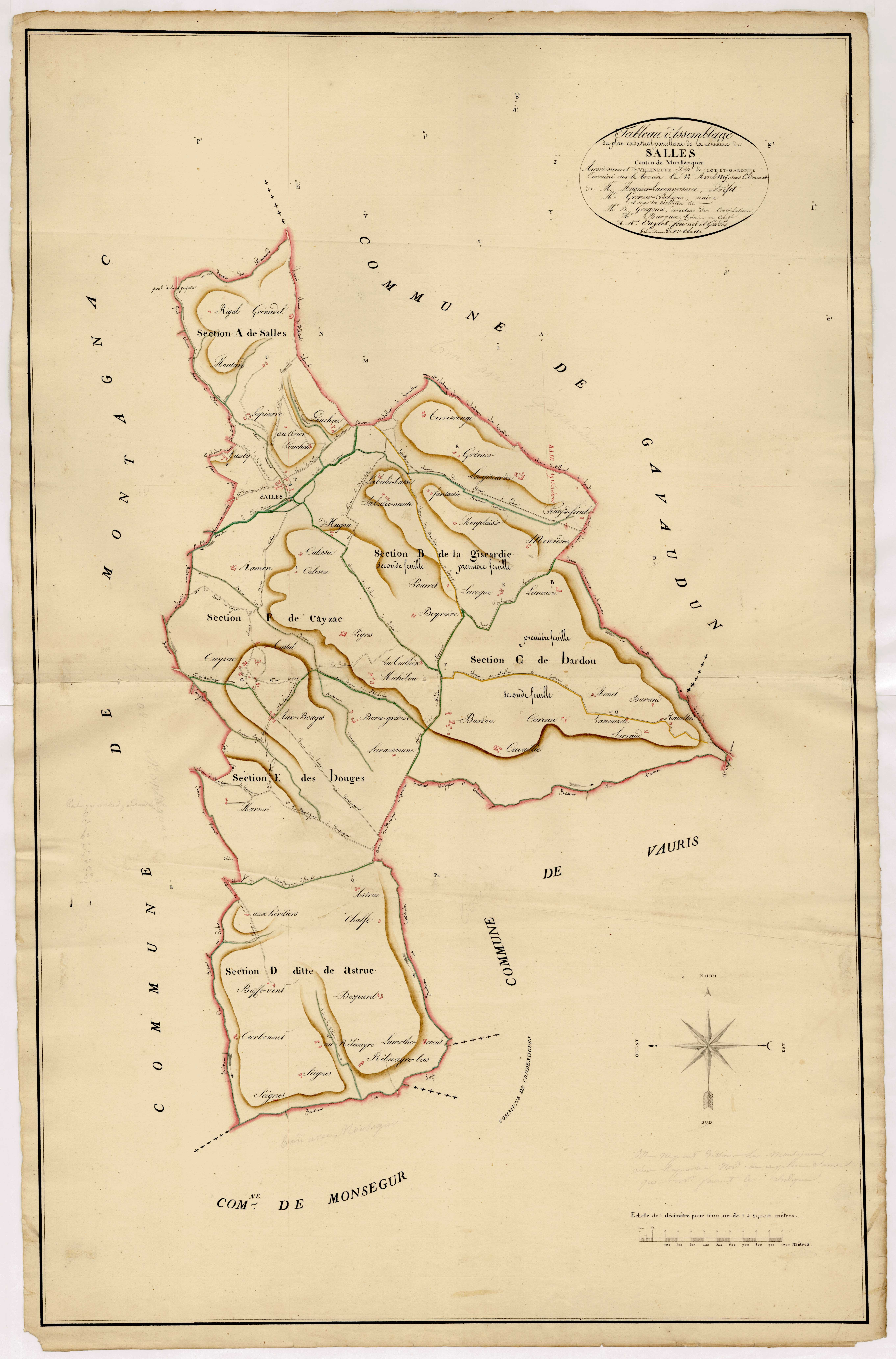 Plan napoléonien, atlas-TA, Salles