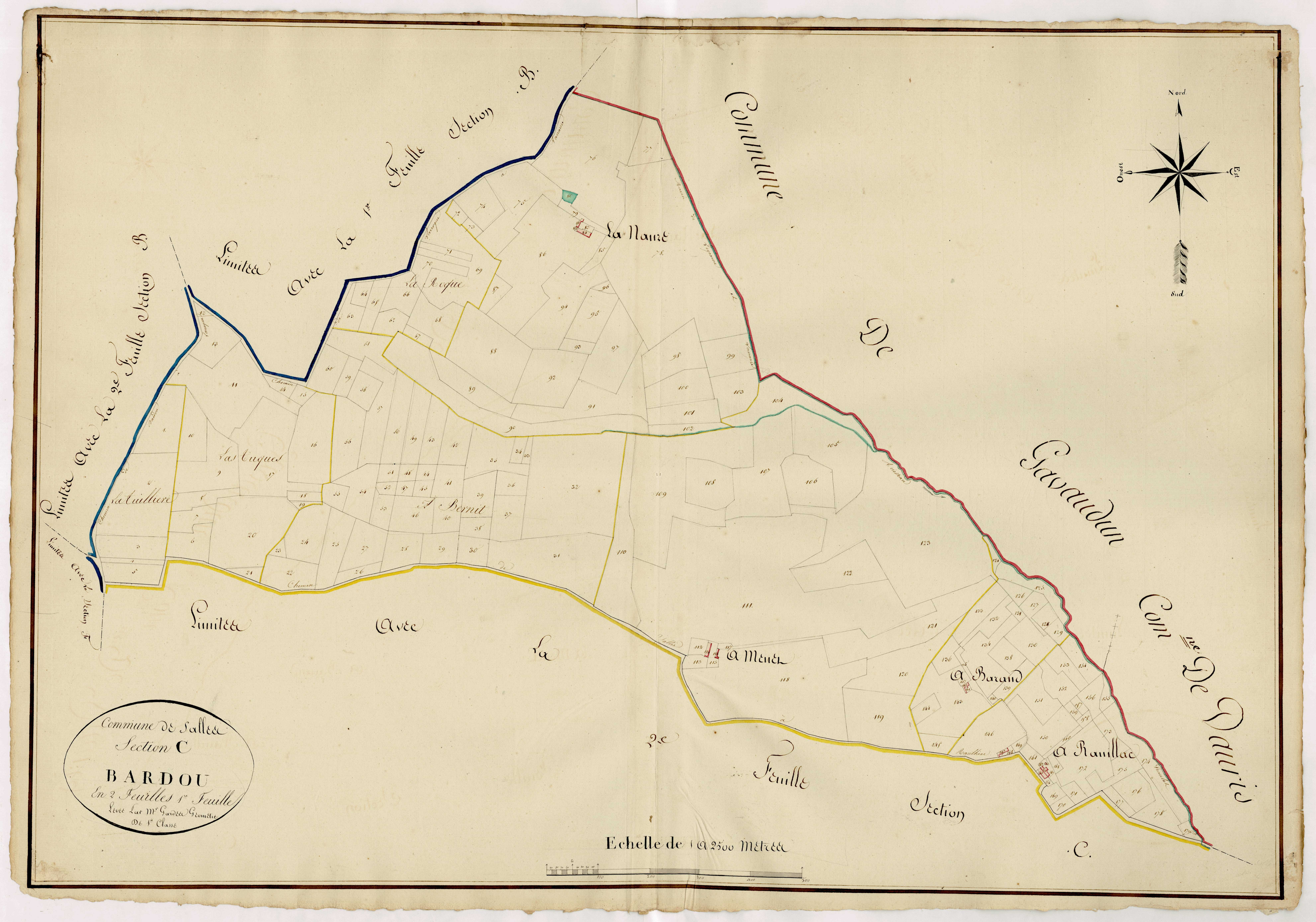 Plan napoléonien, atlas-C1 Bardou, Salles