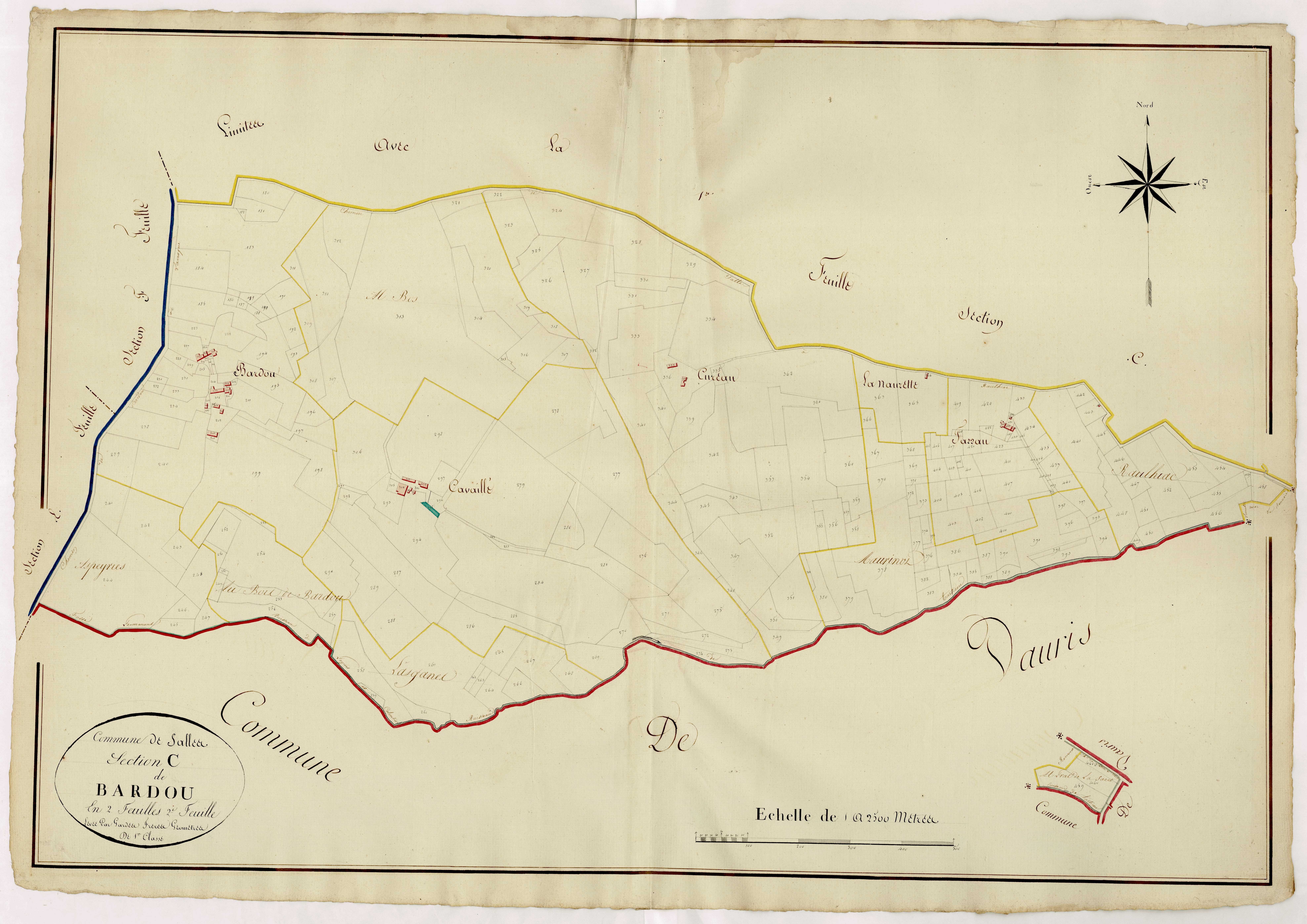 Plan napoléonien, atlas-C2 Bardou, Salles