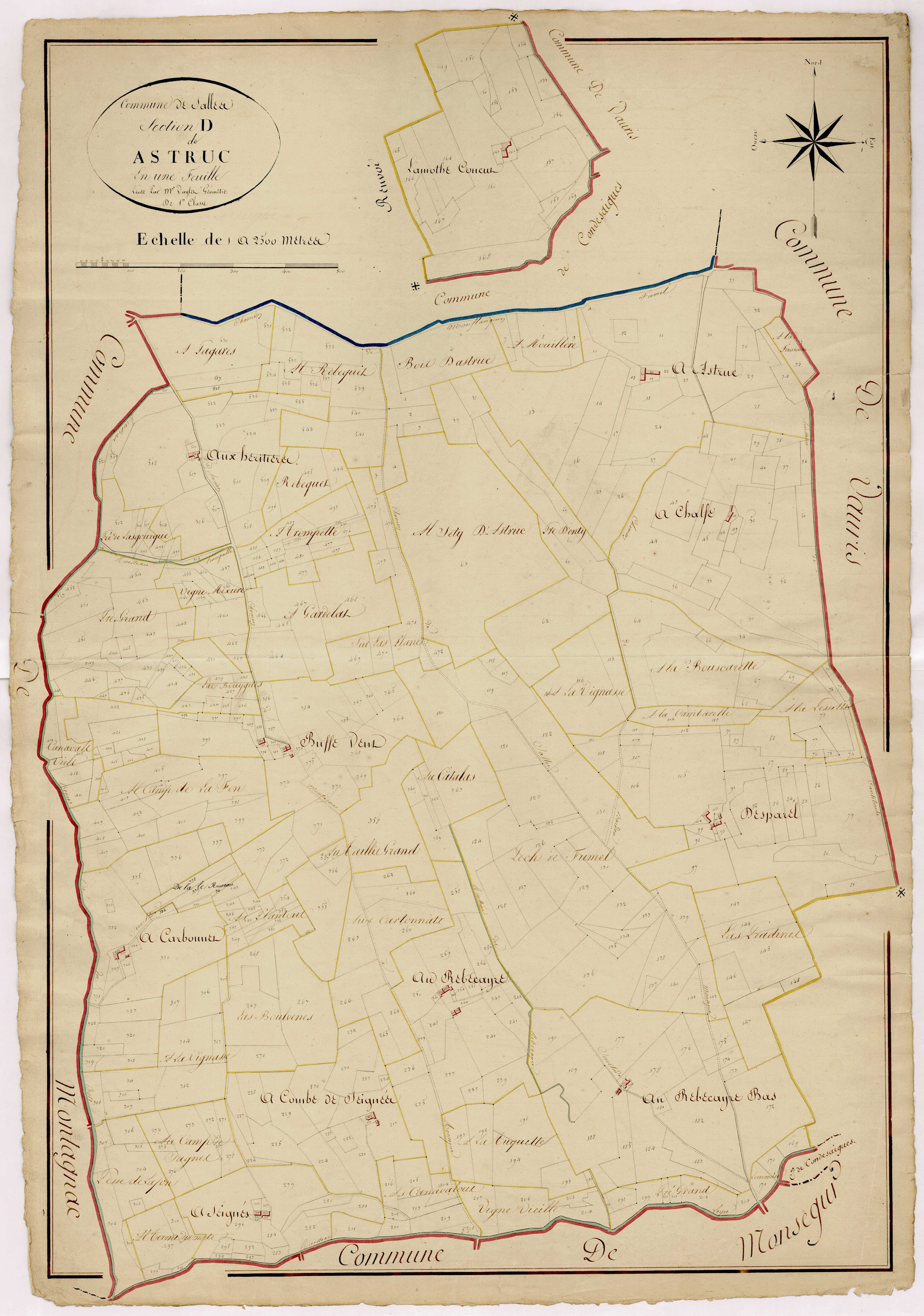 Plan napoléonien, atlas-D Astruc, Salles