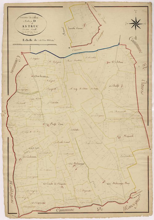 Plan napoléonien, atlas-D Astruc, Salles