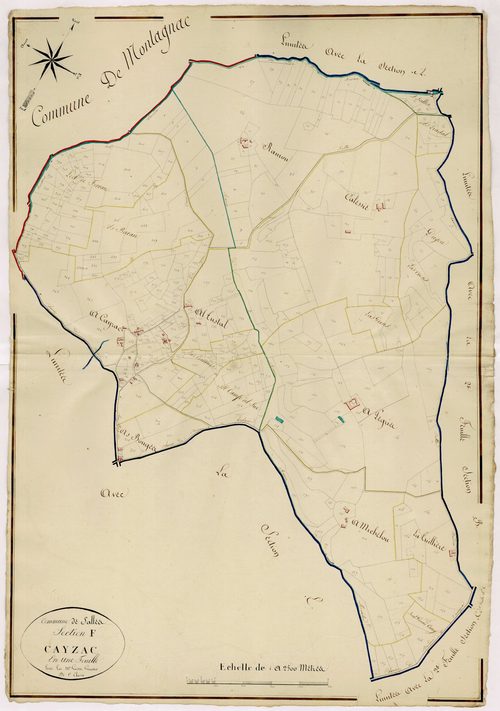 Plan napoléonien, atlas-F Cayzac, Salles