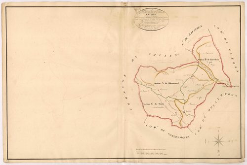 Plan napoléonien, atlas-TA, Vauris (voir Salles)