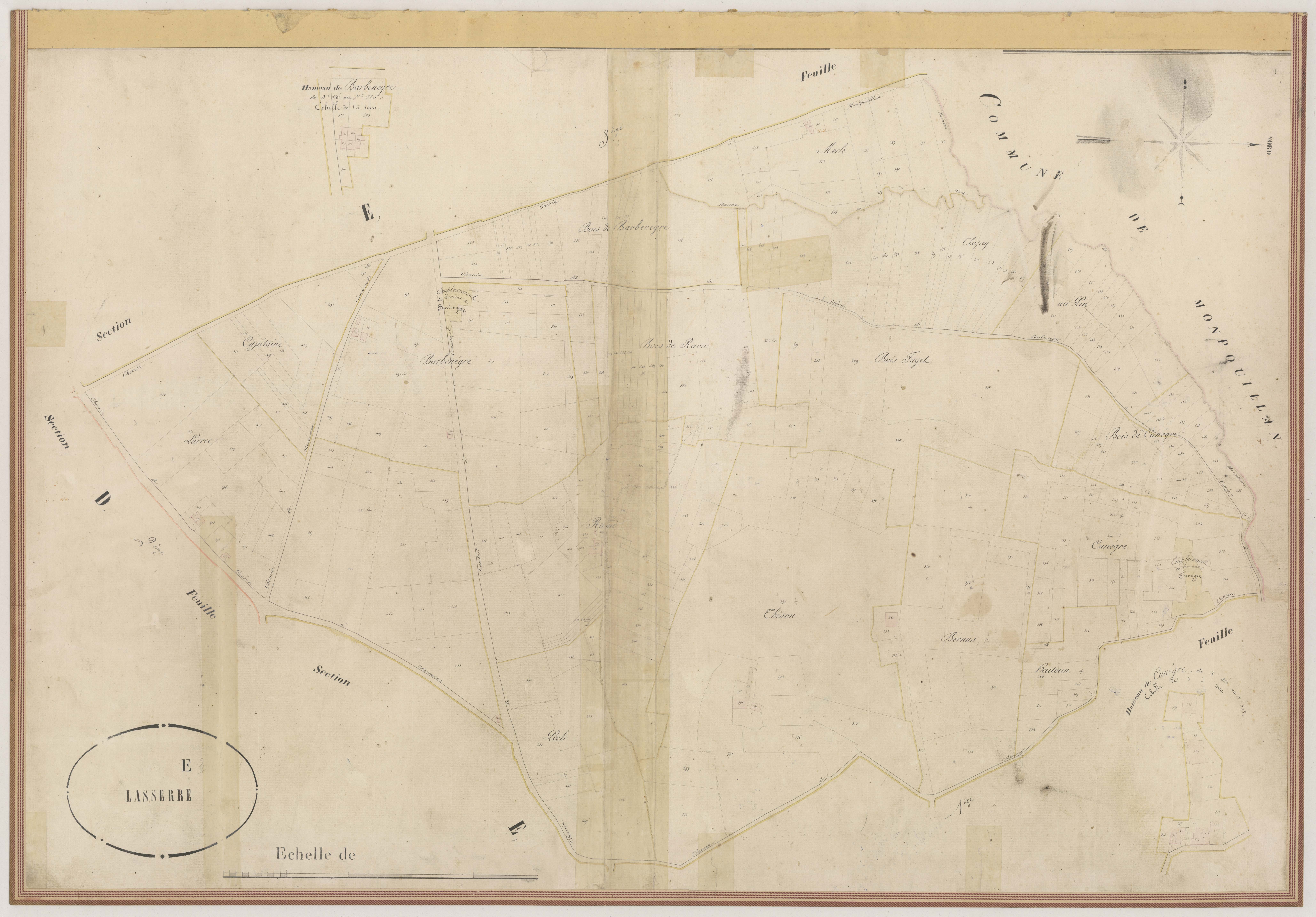 Plan napoléonien-E2 Lasserre, Samazan