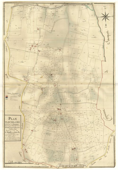 Plan primitif, atlas-A2 Lasserre et Le Château, Samazan