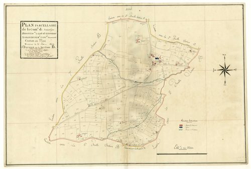 Plan primitif, atlas-B5 Le Bourg, Samazan