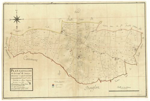 Plan primitif, atlas-B6 Le Bourg, Samazan