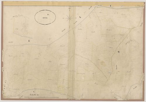 Plan napoléonien-D2 Le Bourg, Samazan