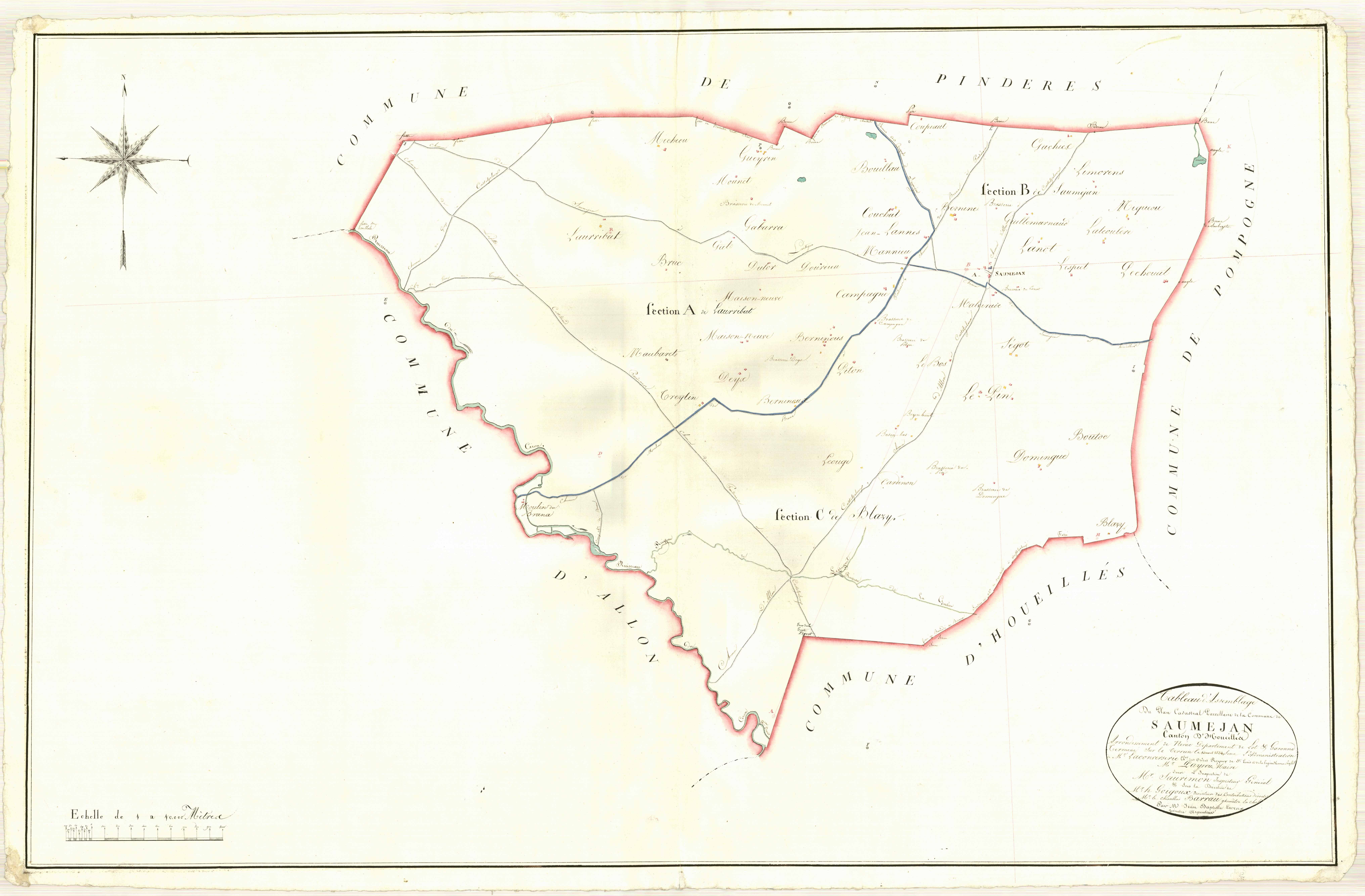 Plan napoléonien, atlas-TA, Sauméjan