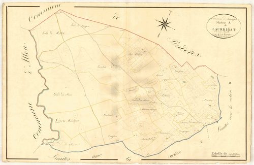 Plan napoléonien, atlas-A Laurribat, Sauméjan