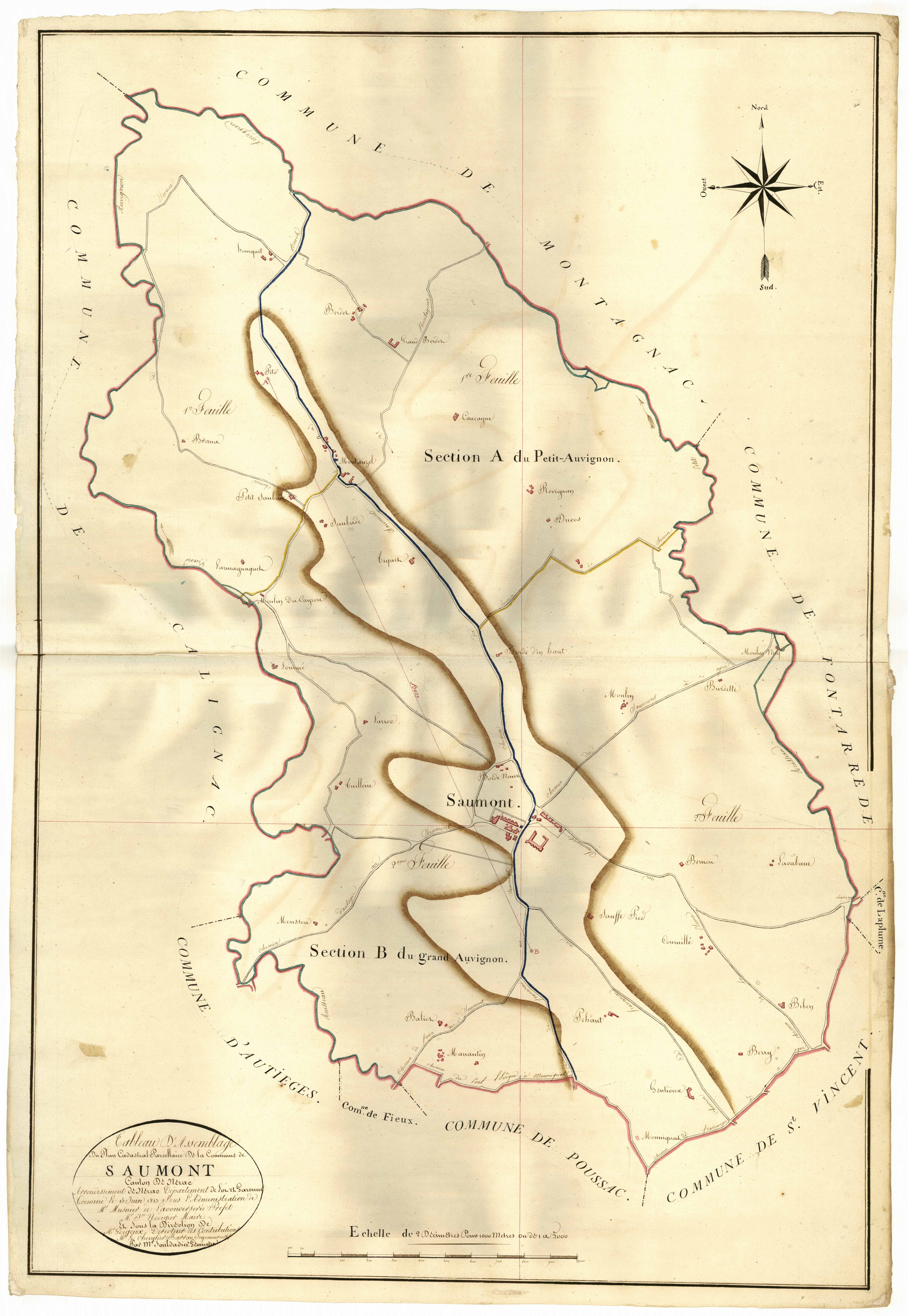 Plan napoléonien, atlas-TA, Saumont (Le)