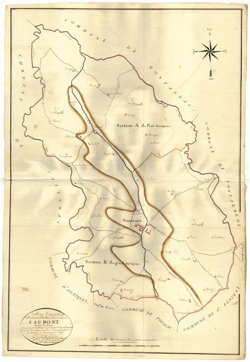 Plan napoléonien, atlas-TA, Saumont (Le)