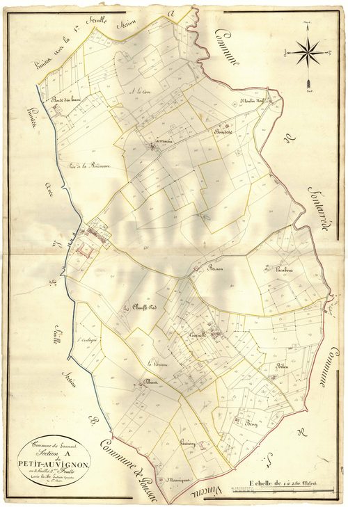 Plan napoléonien, atlas-A2 Petit-Auvignon, Saumont (Le)