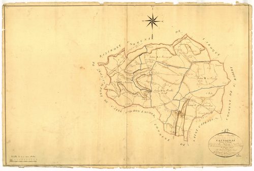 Plan napoléonien, atlas-TA, Sauvagnas