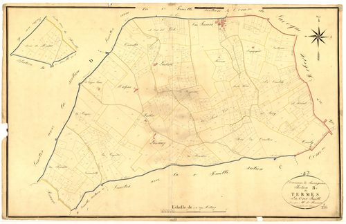 Plan napoléonien, atlas-B Termes, Sauvagnas
