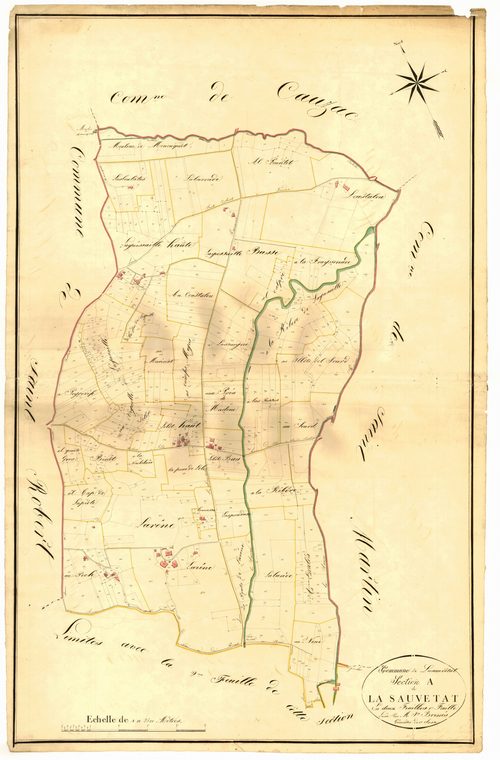 Plan napoléonien, atlas-A1 La Sauvetat, Sauvetat-de-Savères (La)