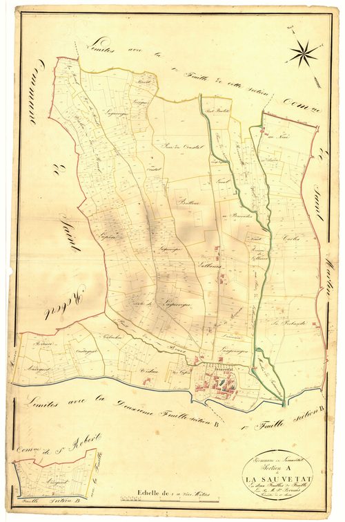 Plan napoléonien, atlas-A2 La Sauvetat, Sauvetat-de-Savères (La)