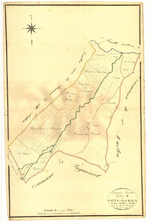 Plan napoléonien, atlas-B1 Saint-Damien, Sauvetat-de-Savères (La)