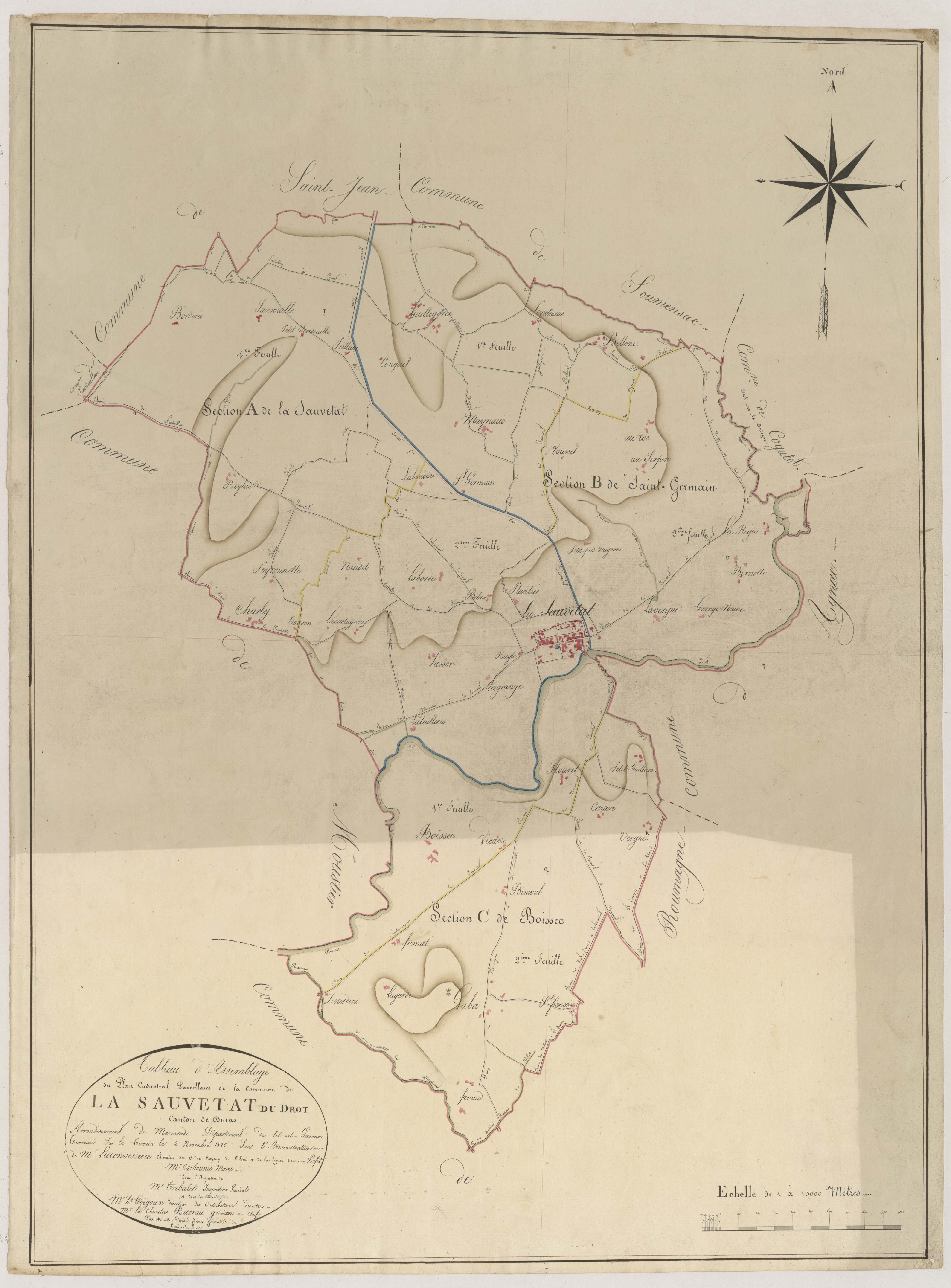 Plan napoléonien, atlas-TA, Sauvetat-du-Dropt (La)