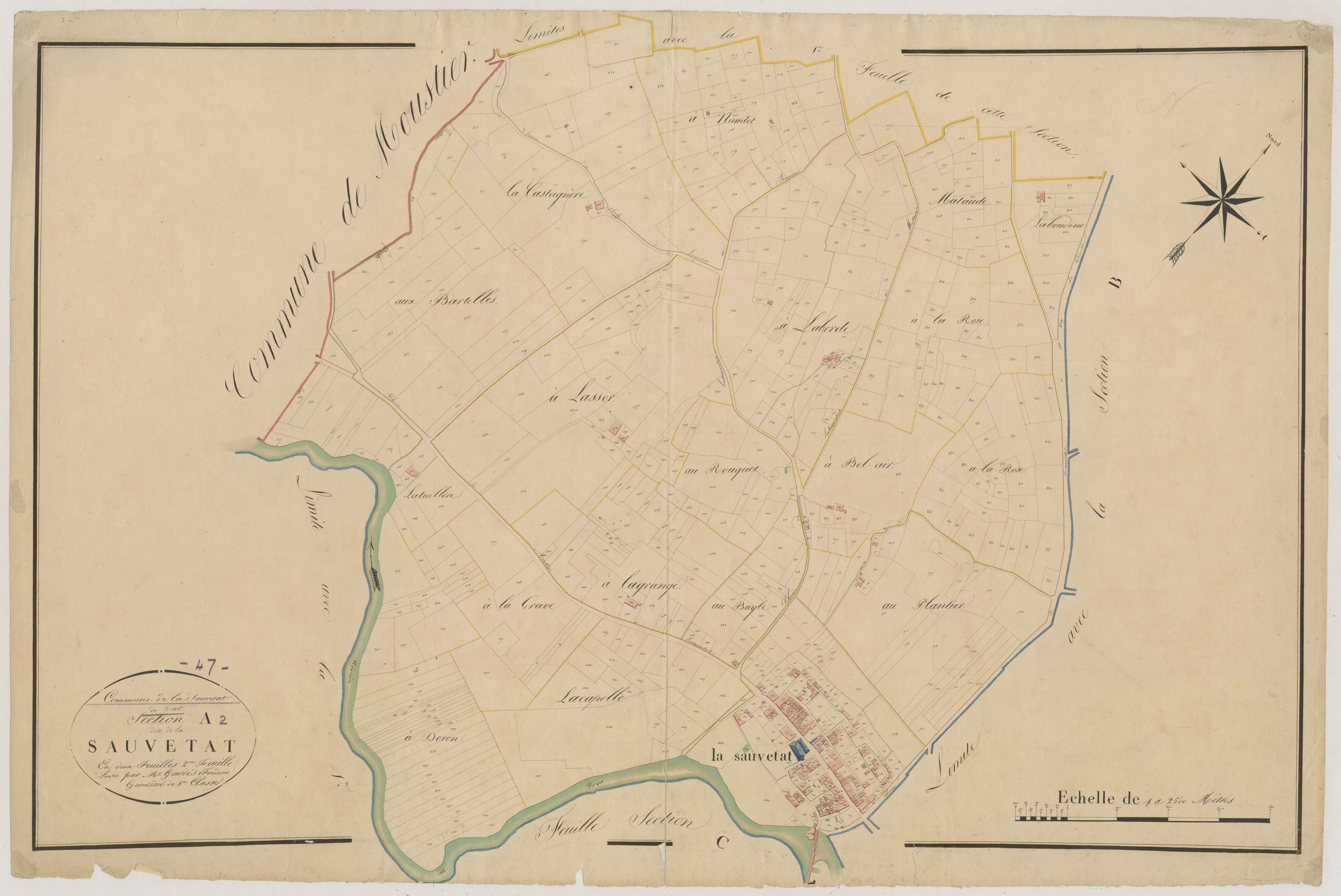 Plan napoléonien, atlas-A2 La Sauvetat, Sauvetat-du-Dropt (La)