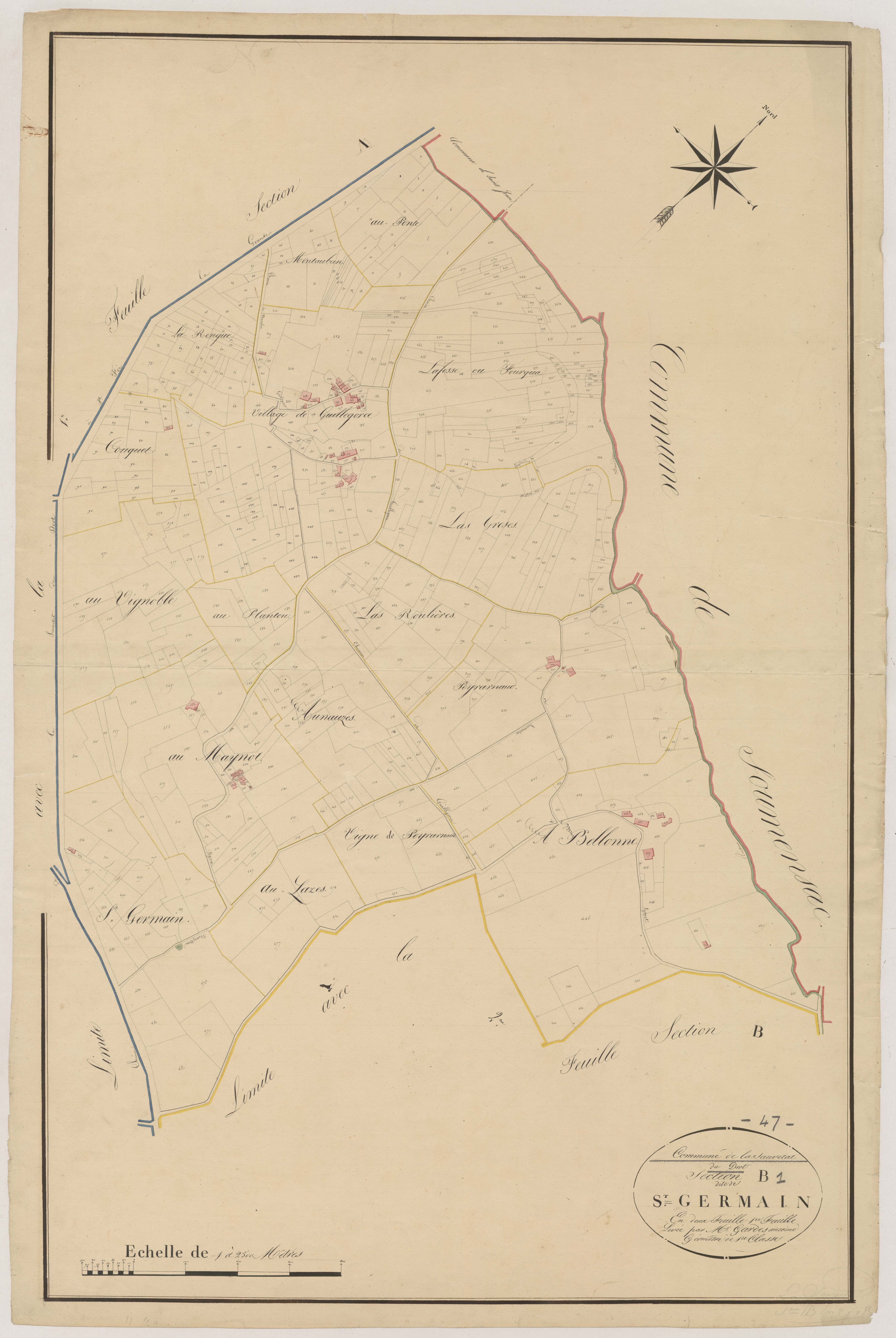 Plan napoléonien, atlas-B1 Saint-Germain, Sauvetat-du-Dropt (La)