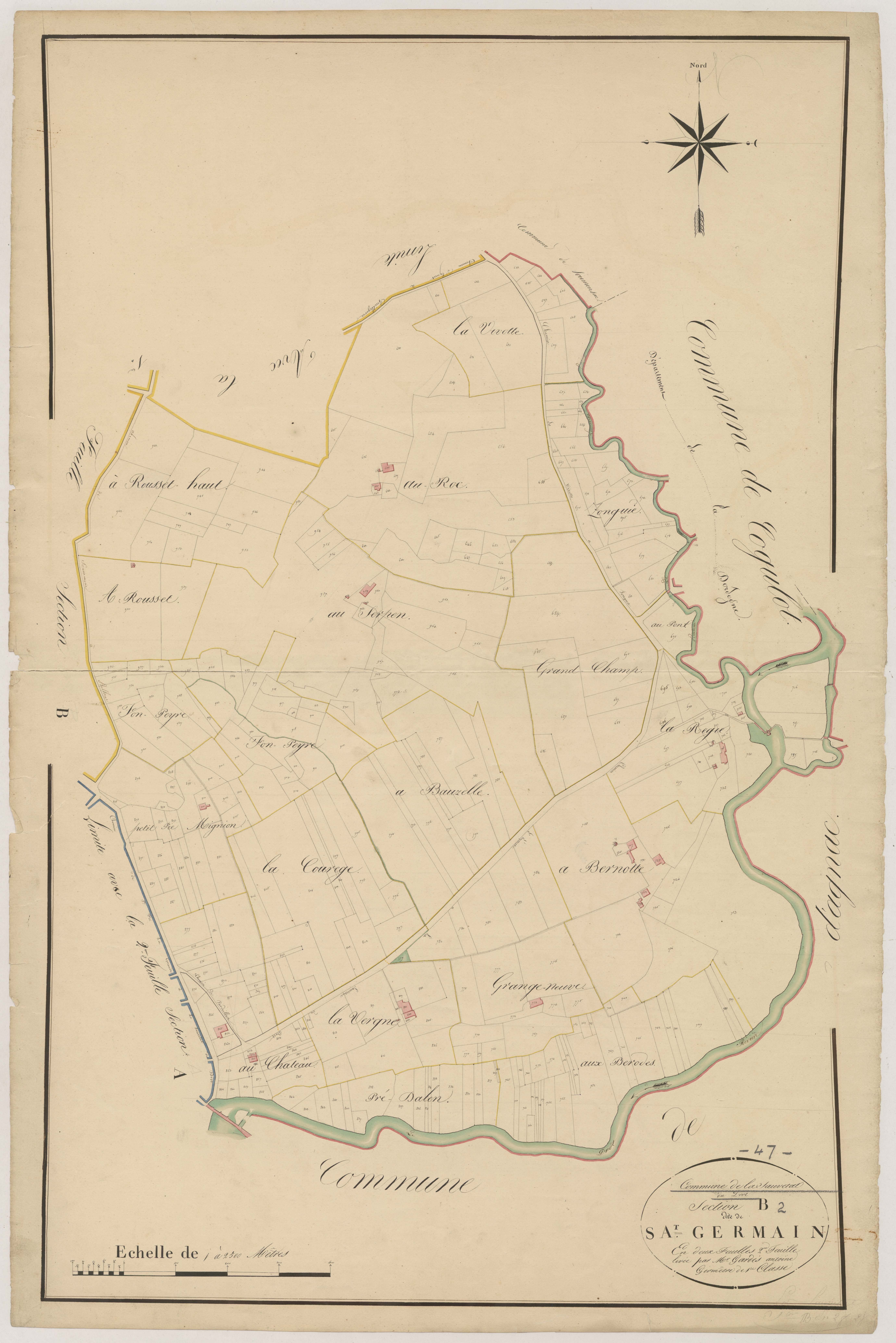 Plan napoléonien, atlas-B2 Saint-Germain, Sauvetat-du-Dropt (La)