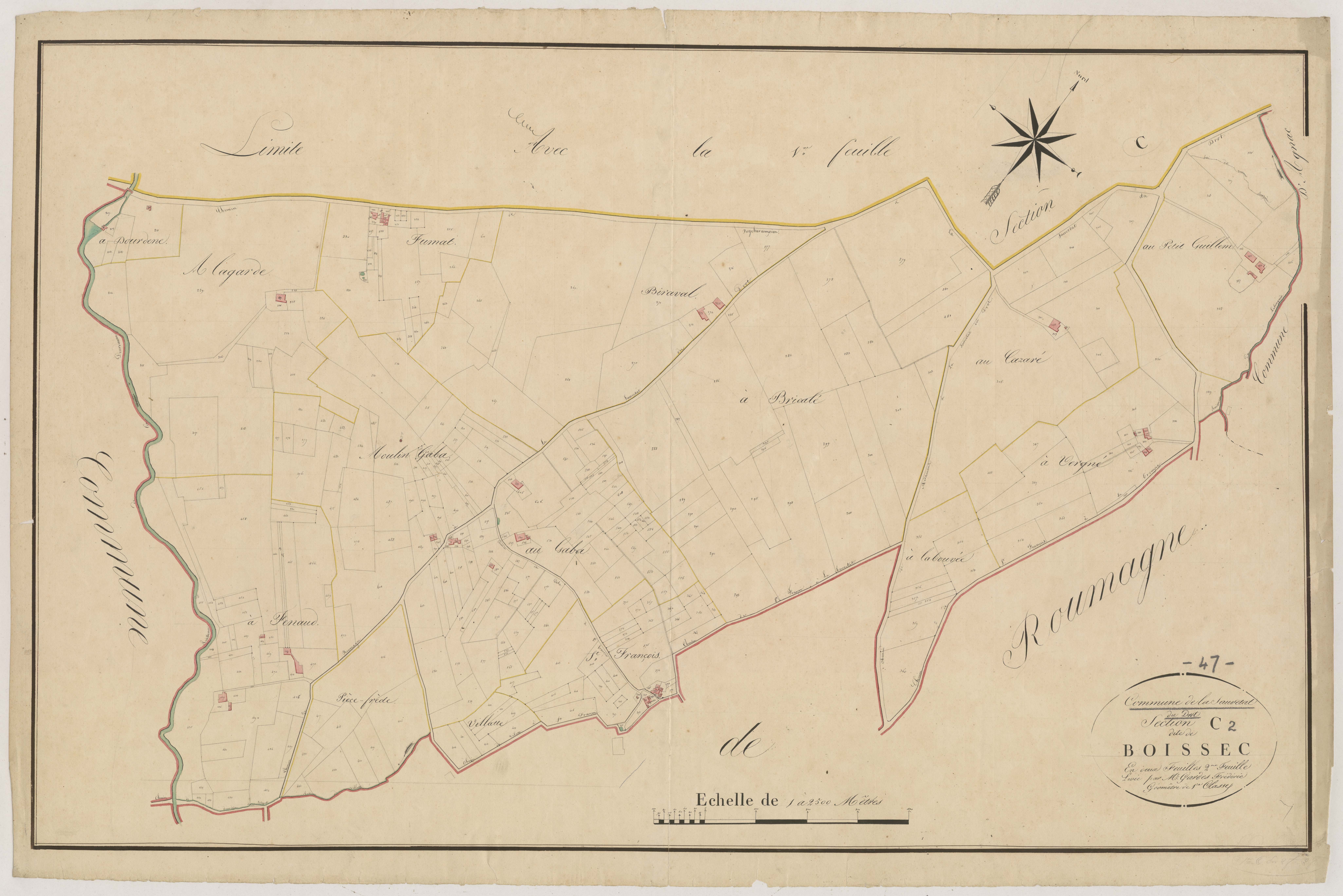 Plan napoléonien, atlas-C2 Boissec, Sauvetat-du-Dropt (La)