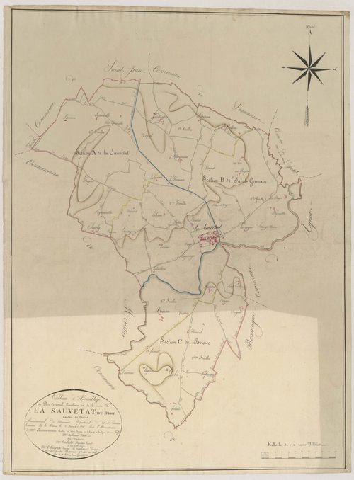 Plan napoléonien, atlas-TA, Sauvetat-du-Dropt (La)