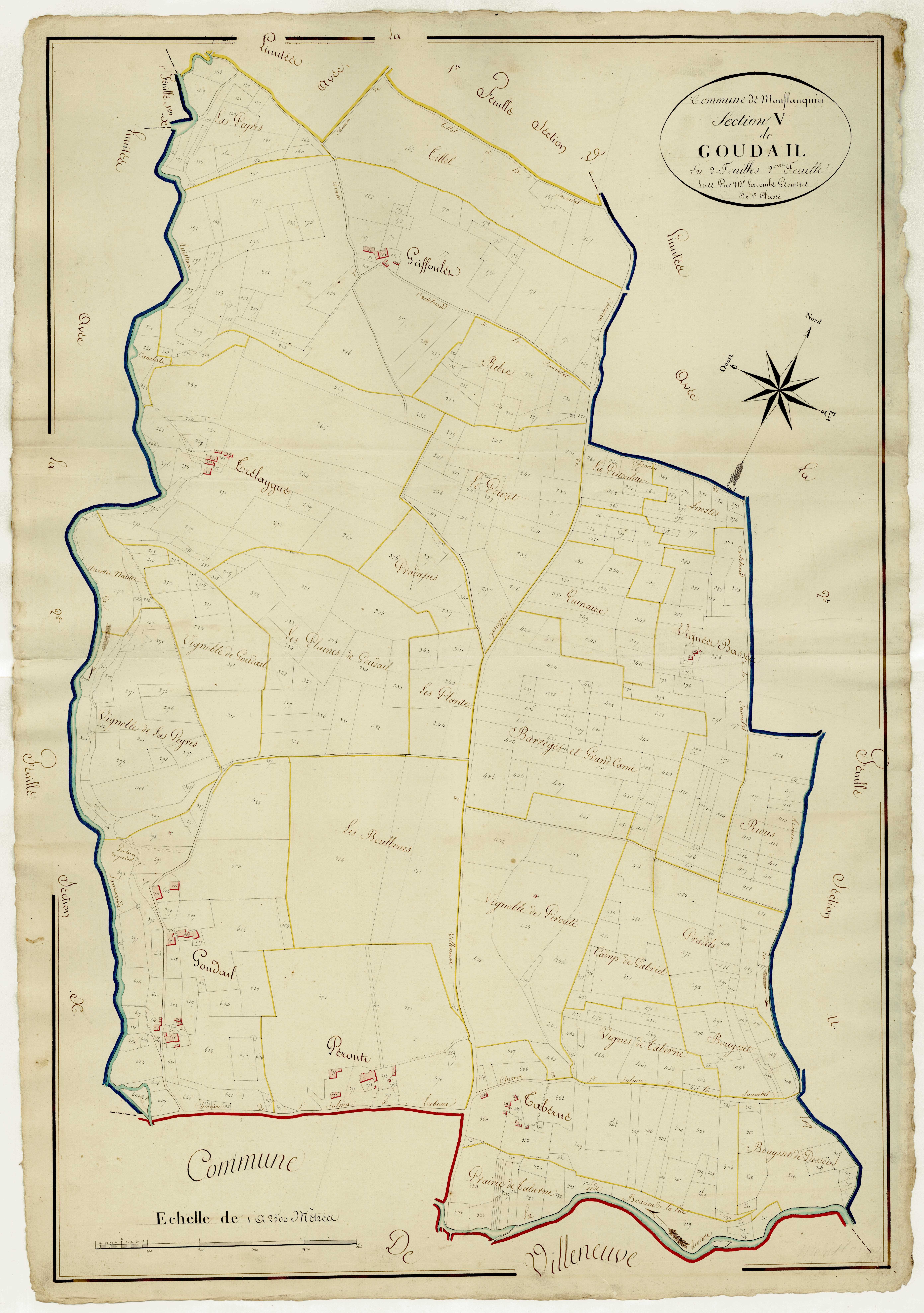 Plan napoléonien, atlas-V2 Goudail, Sauvetat-sur-Lède (La)