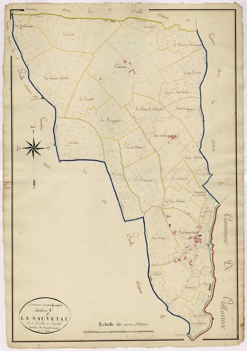 Plan napoléonien, atlas-U2 La Sauvetat, Sauvetat-sur-Lède (La)