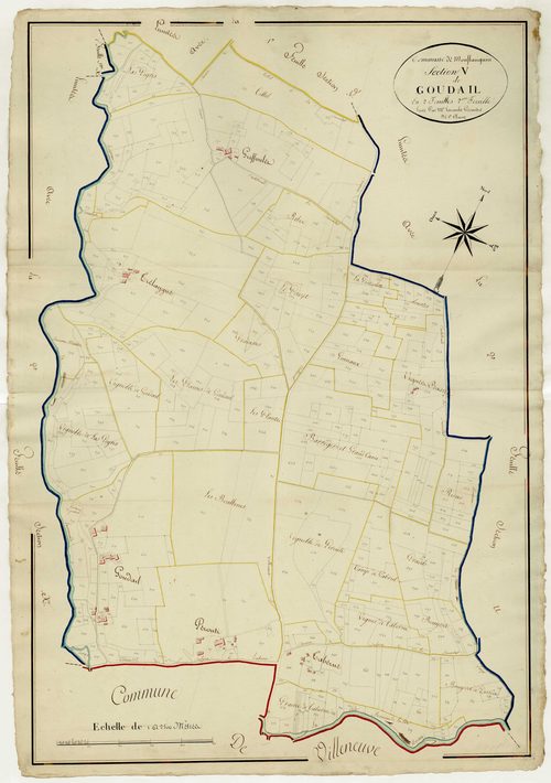 Plan napoléonien, atlas-V2 Goudail, Sauvetat-sur-Lède (La)