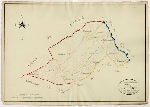 Plan napoléonien, atlas-X1 Saint-Sulpice, Sauvetat-sur-Lède (La)