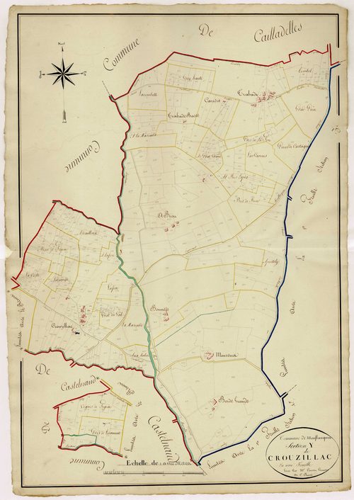 Plan napoléonien, atlas-Y Crouzillac, Sauvetat-sur-Lède (La)