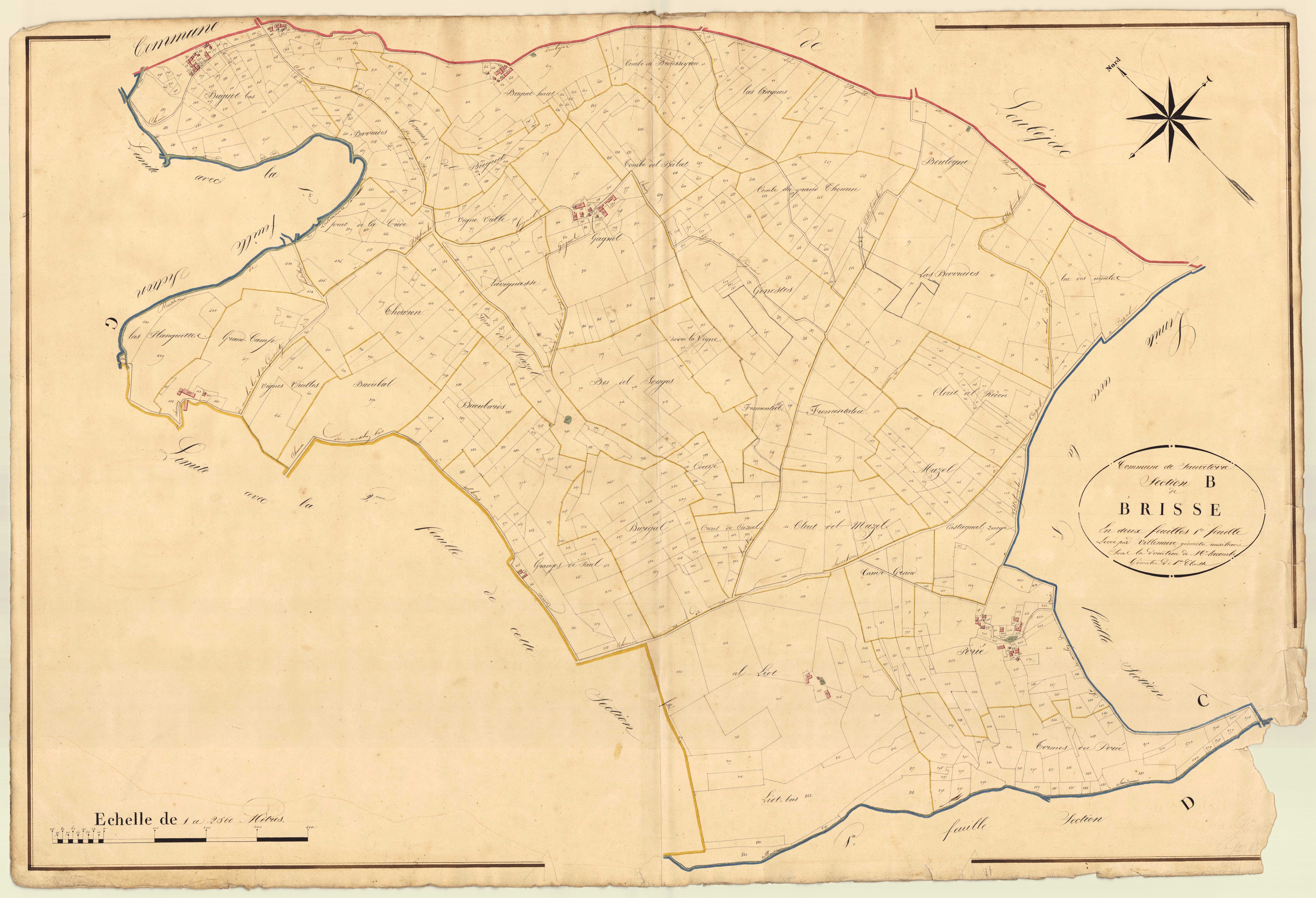 Plan napoléonien, atlas-B1 Brisse, Sauveterre-la-Lémance