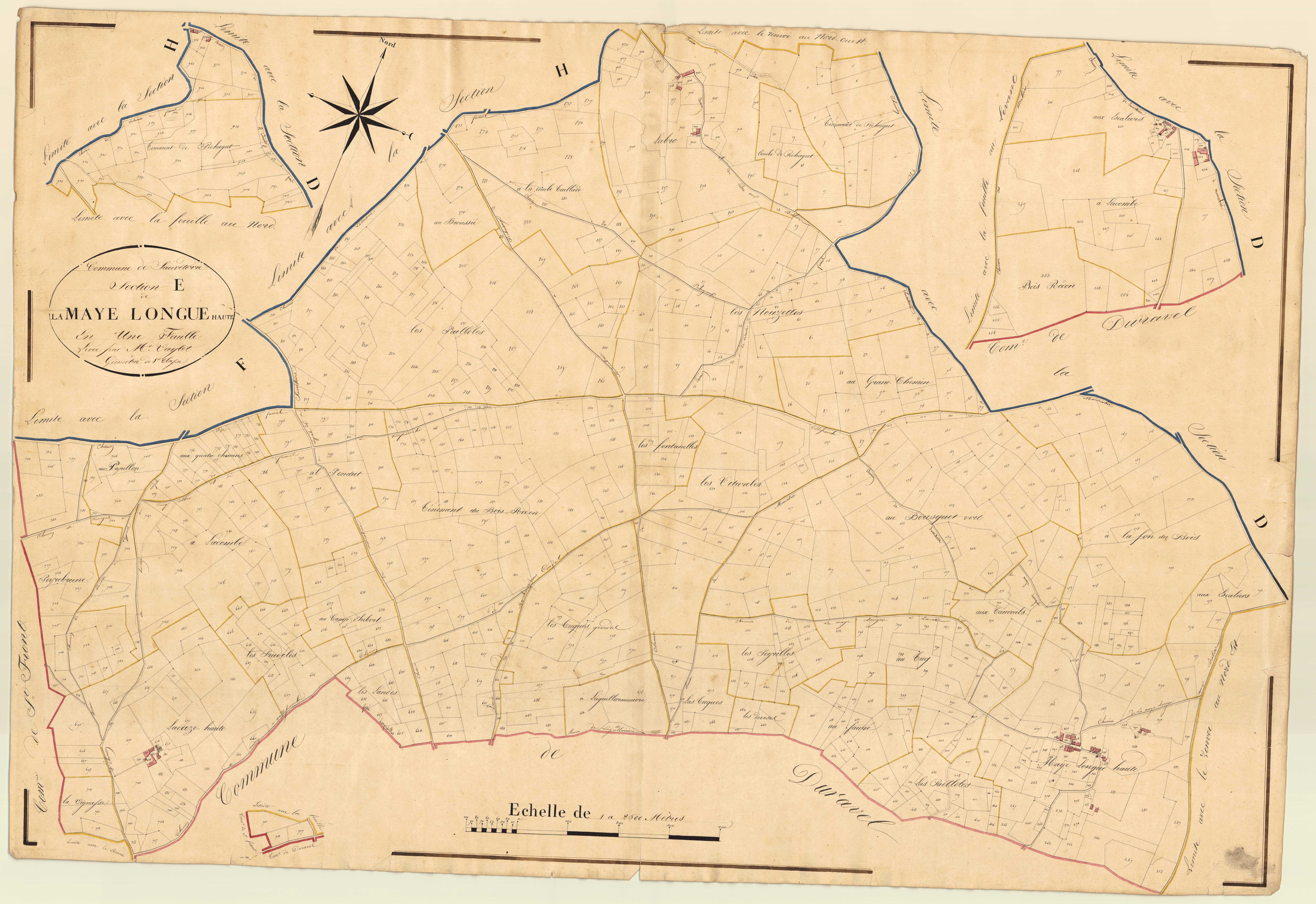 Plan napoléonien, atlas-E La Maye Longue, Sauveterre-la-Lémance