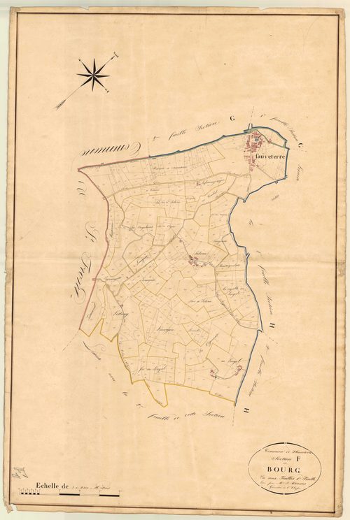 Plan napoléonien, atlas-F1 Bourg, Sauveterre-la-Lémance
