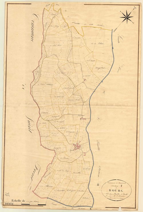 Plan napoléonien, atlas-F2 Bourg, Sauveterre-la-Lémance