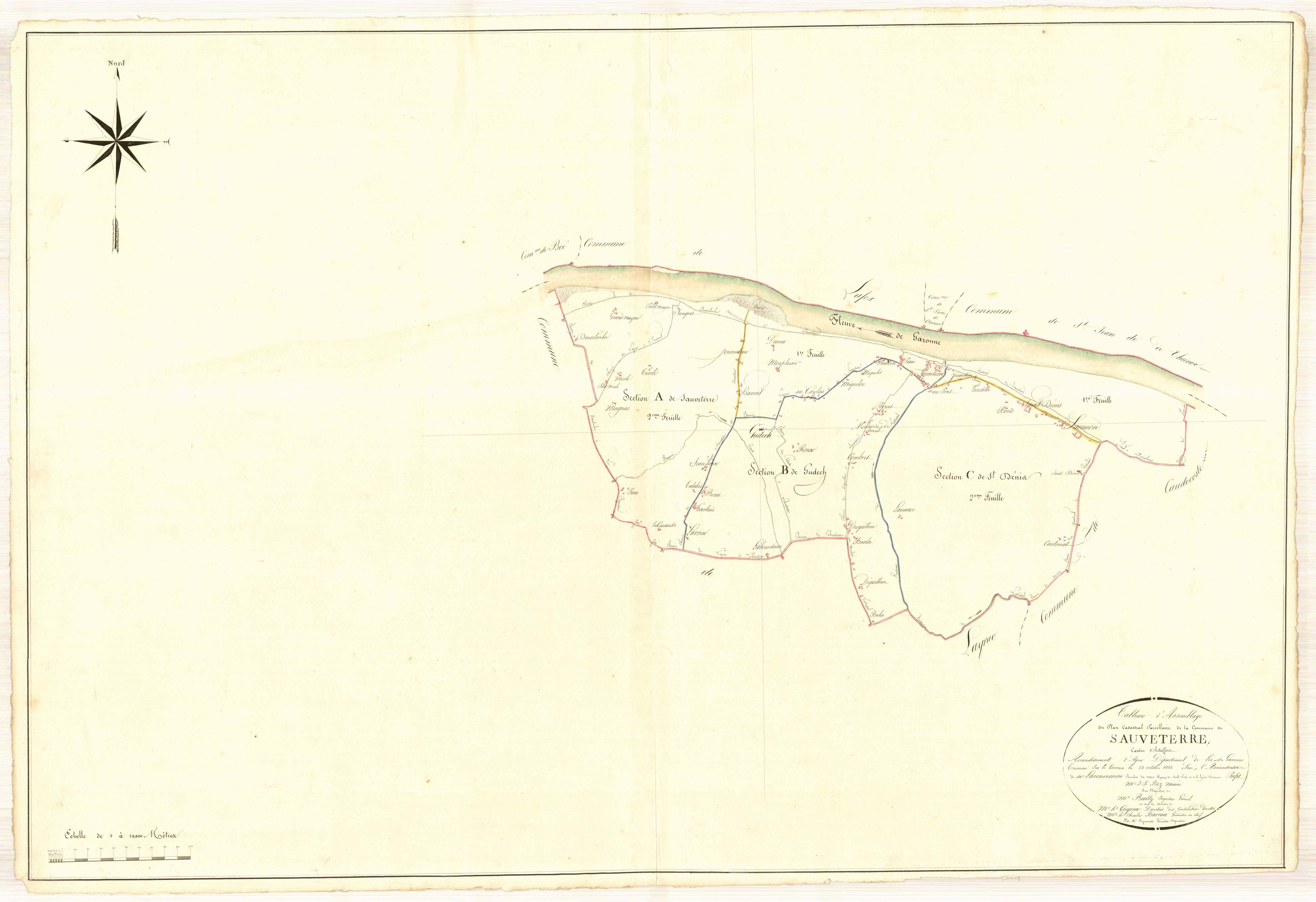 Plan napoléonien, atlas-TA, Sauveterre-Saint-Denis