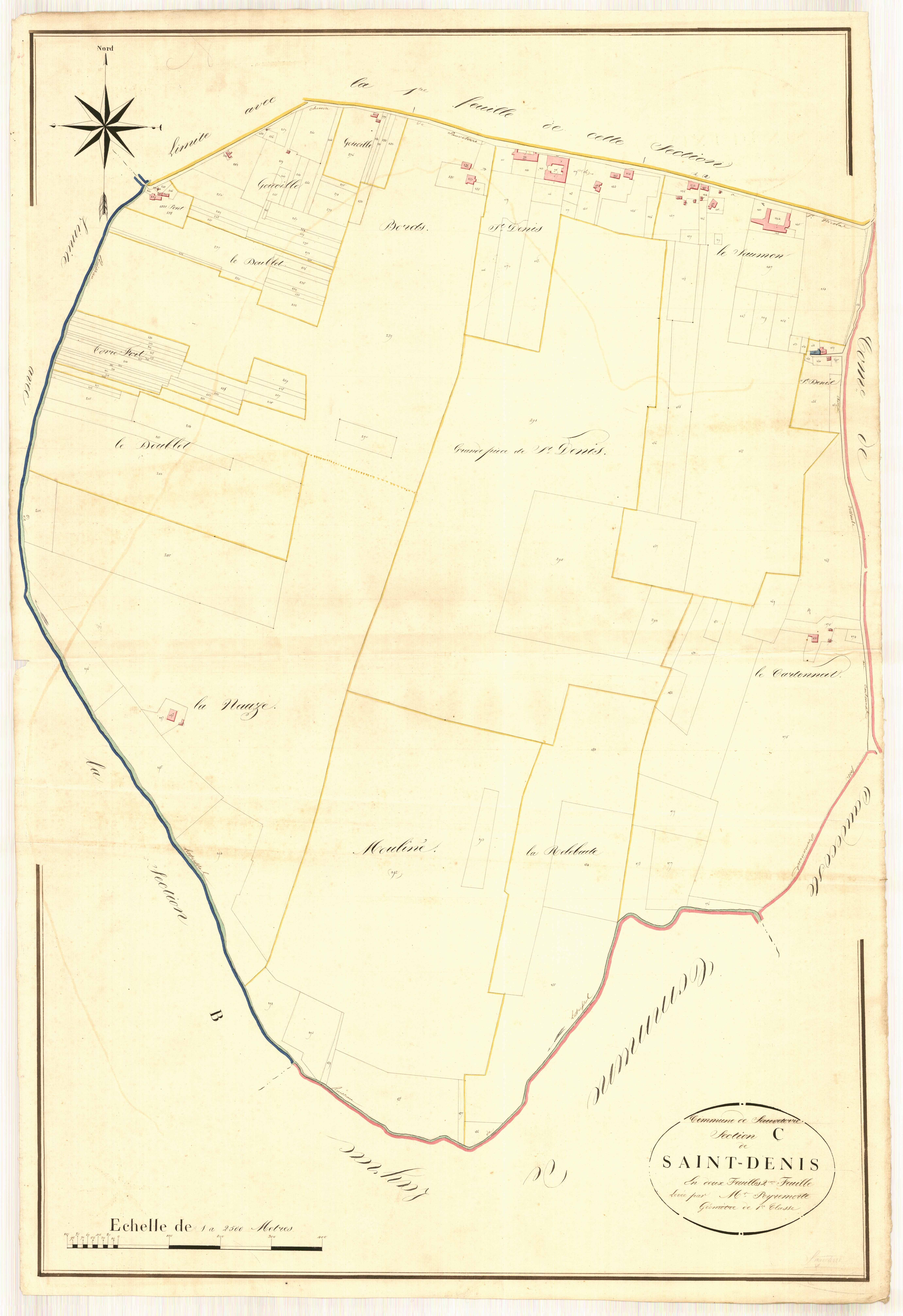 Plan napoléonien, atlas-C2 Saint-Denis, Sauveterre-Saint-Denis