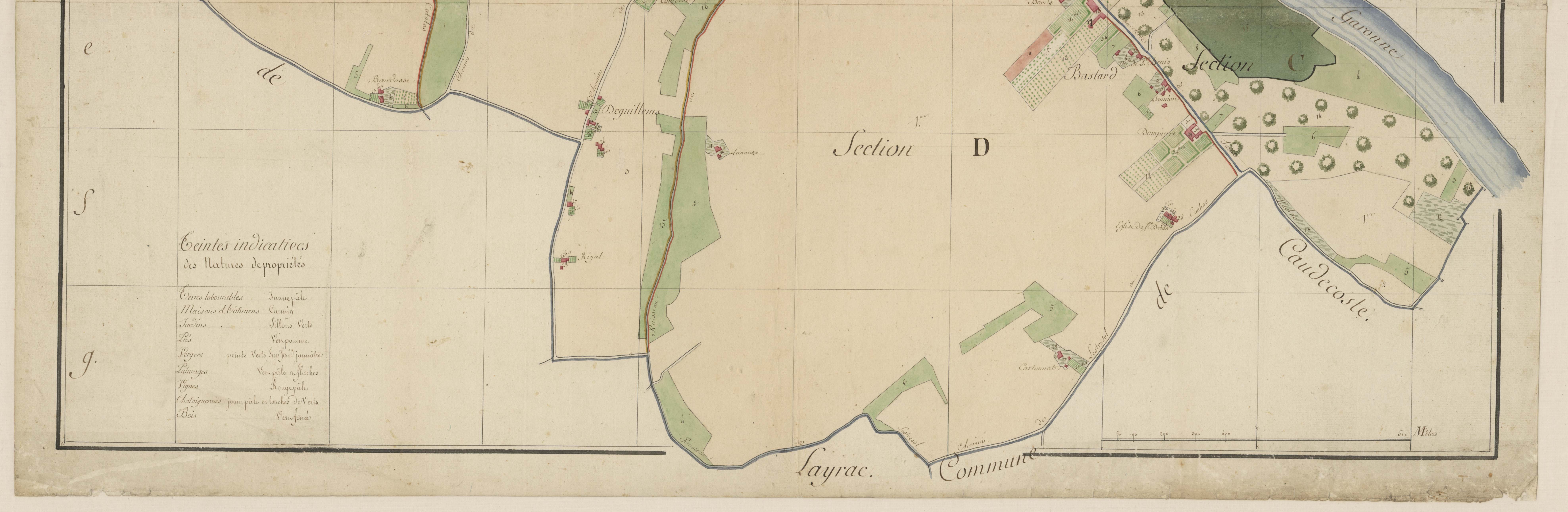 Plan par masses de cultures-, Sauveterre-Saint-Denis