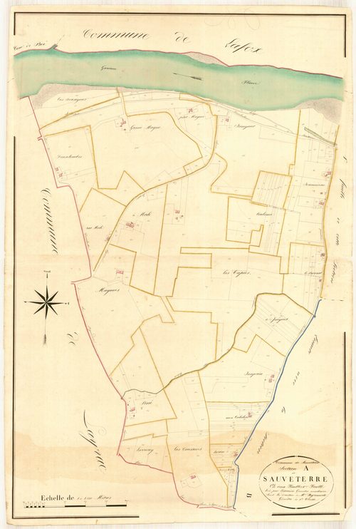 Plan napoléonien, atlas-A2 Sauveterre, Sauveterre-Saint-Denis