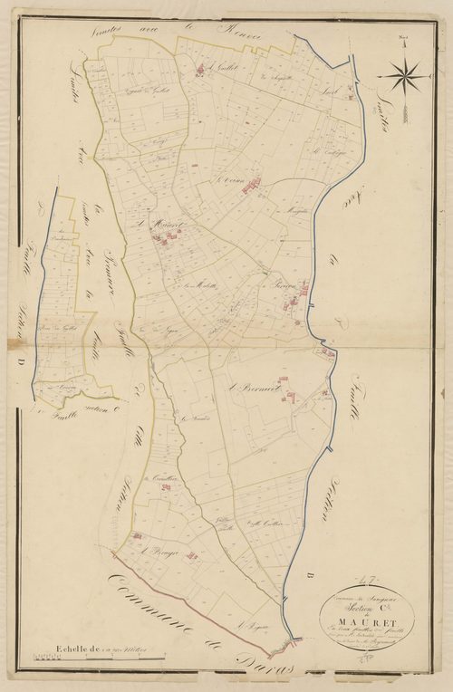 Plan napoléonien, atlas-C2 Mauret, Savignac-de-Duras