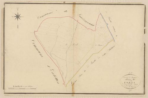 Plan napoléonien, atlas-D1 La Forêt, Savignac-de-Duras