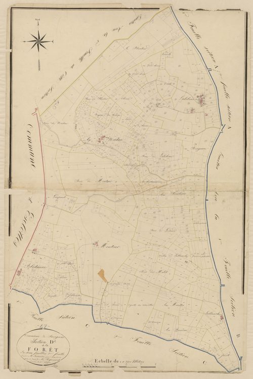 Plan napoléonien, atlas-D2 La Forêt, Savignac-de-Duras