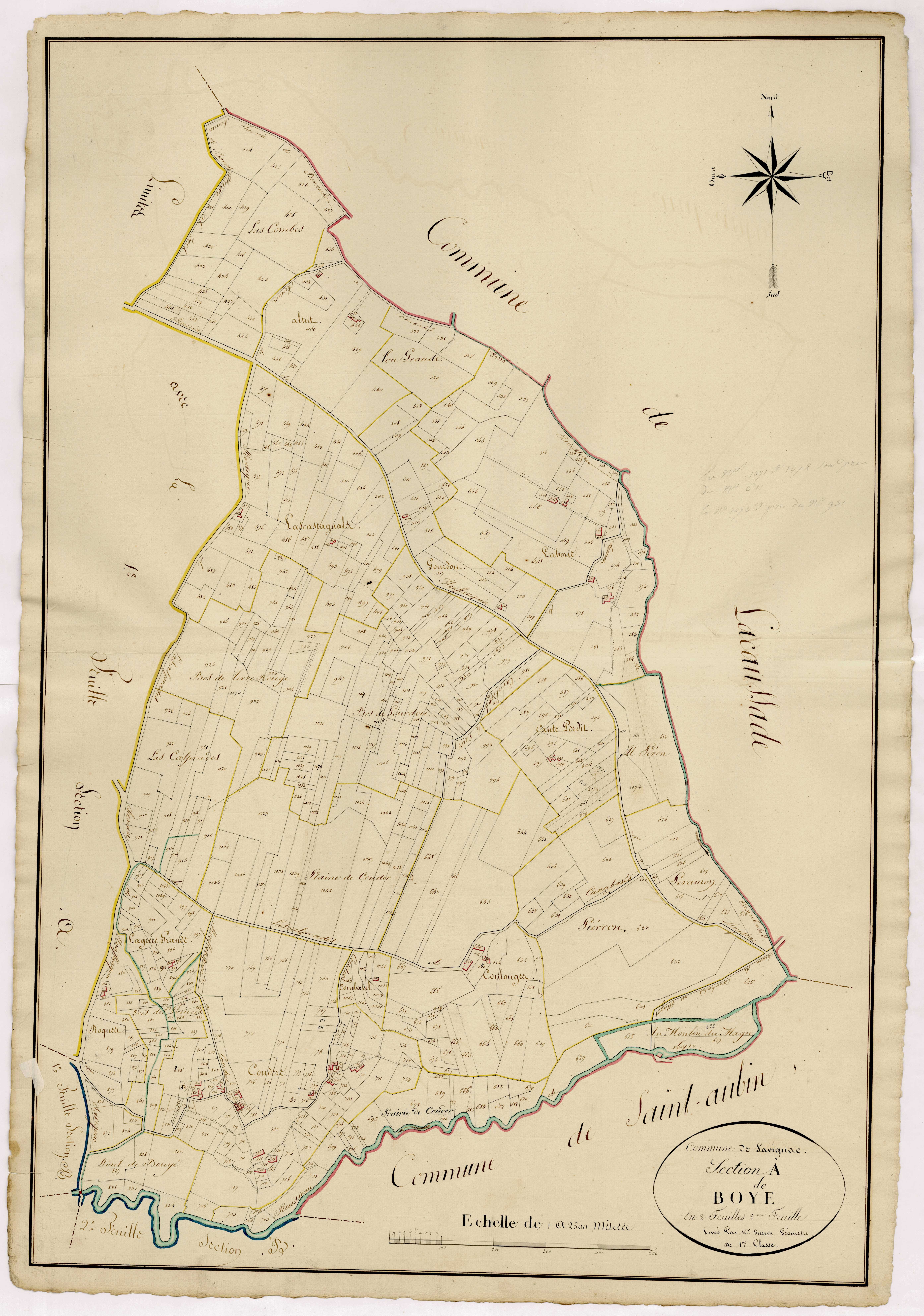 Plan napoléonien, atlas-A2 Boye, Savignac-sur-Leyze