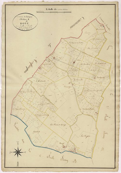 Plan napoléonien, atlas-A1 Boye, Savignac-sur-Leyze