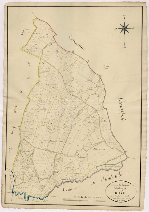 Plan napoléonien, atlas-A2 Boye, Savignac-sur-Leyze