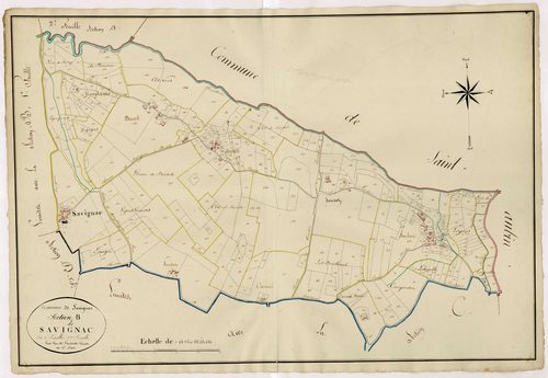 Plan napoléonien, atlas-B2 Savignac, Savignac-sur-Leyze