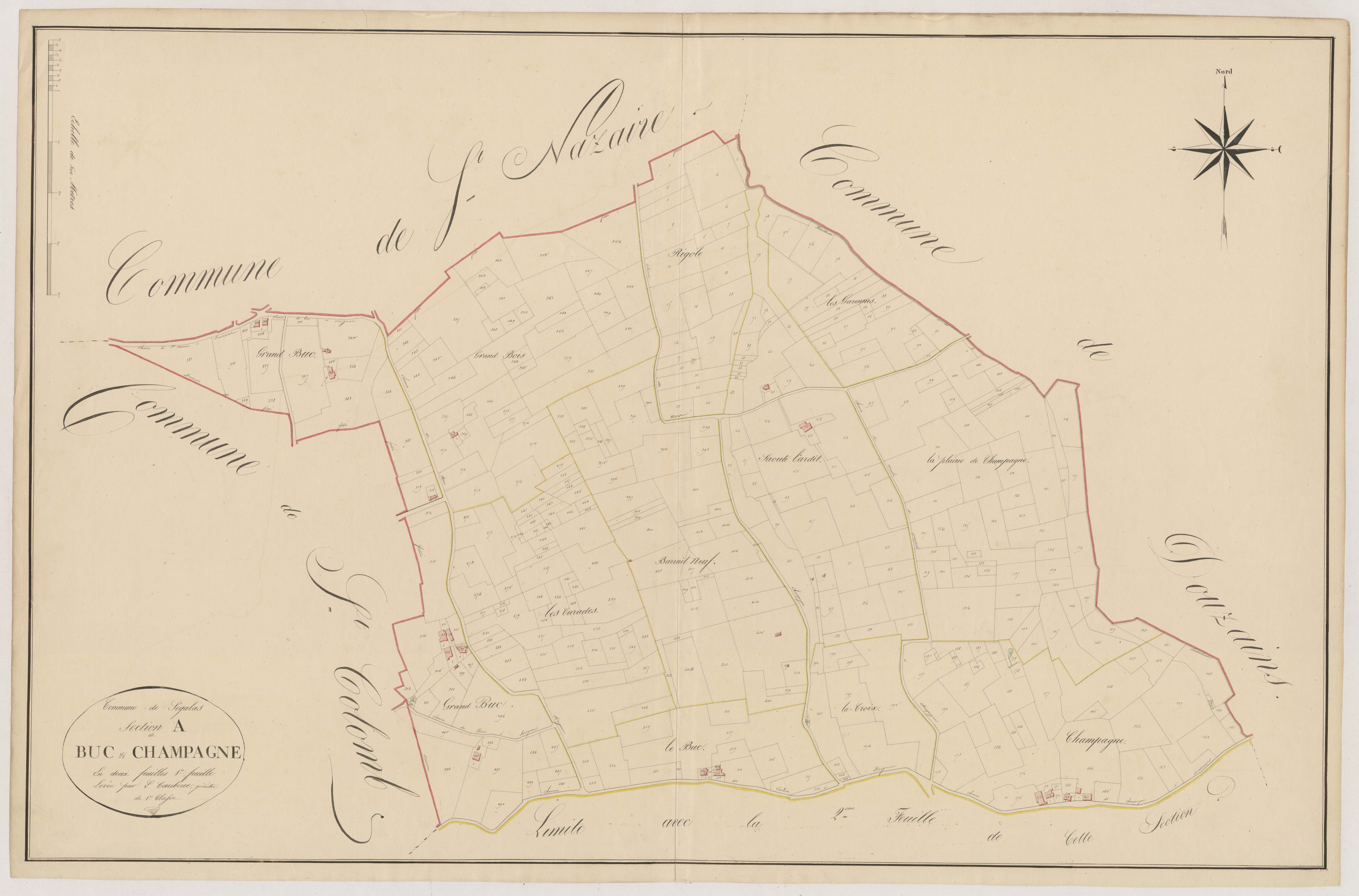 Plan napoléonien, atlas-A1 Buc et Champagne, Ségalas